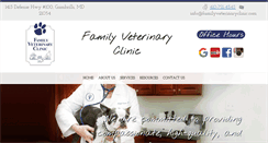 Desktop Screenshot of familyveterinaryclinic.com